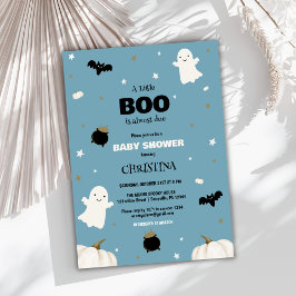 Little Boo Ghost Halloween Baby Shower Einladung