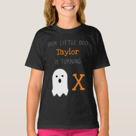 Little Boo Ghost Halloween Geburtstag T-Shirt
