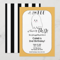 Little Boo Ghost Kids Halloween Geburtstagsparty