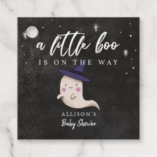 Little Boo Ghost mit Hexenhut-Baby-Dusche Geschenkanhänger
