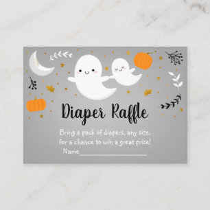 Little Boo Ghost Neutral Baby Duwer Windelwanne Begleitkarte