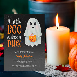 Little boo ghost pumpkin Halloween baby shower Einladung