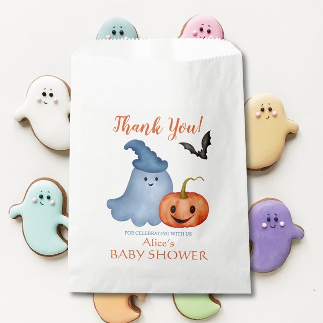 Little Boo Ghost Pumpkin Halloween Baby Shower Geschenktütchen (Von Creator hochgeladen)