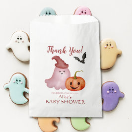 Little Boo Ghost Pumpkin Halloween Baby Shower Geschenktütchen