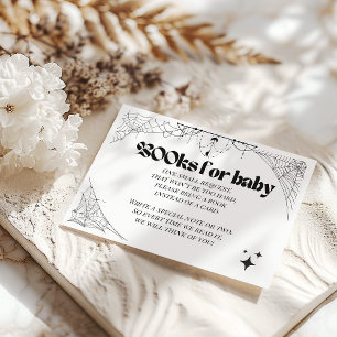 Little Boo Gothic Halloween Baby Shower Books Begleitkarte