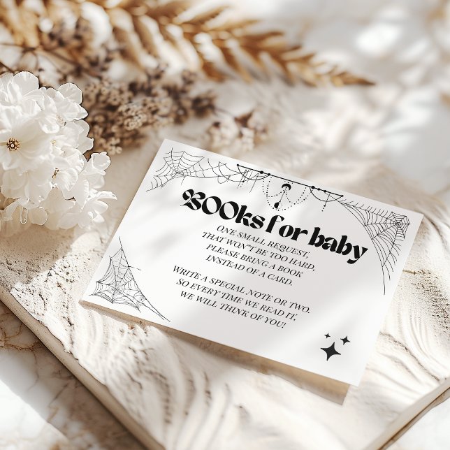 Little Boo Gothic Halloween Baby Shower Books Begleitkarte (Von Creator hochgeladen)
