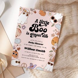 Little Boo Groovy Halloween Ghost Baby Shower Einladung