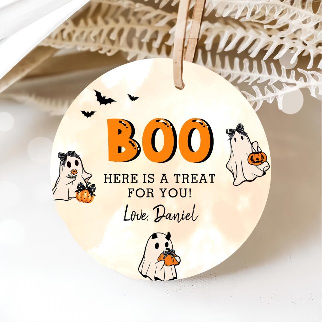 Little Boo Halloween 1. Geburtstag Geschenkanhänger (Von Creator hochgeladen)