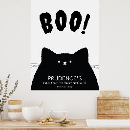 Little Boo Halloween Baby Dusche Begrüßungszeichen Poster