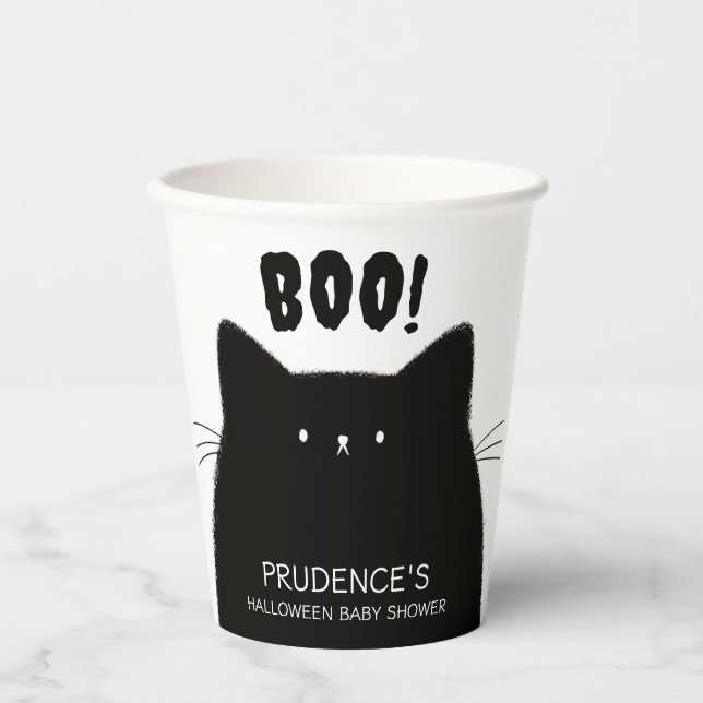 Little Boo Halloween Baby Dusche Pappbecher (Vorderseite)