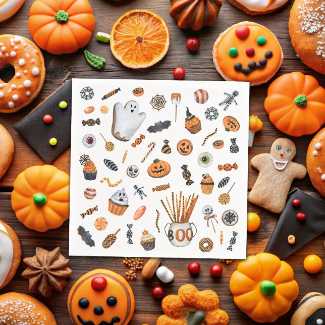 Little Boo Halloween Baby Dusche Serviette (Von Creator hochgeladen)