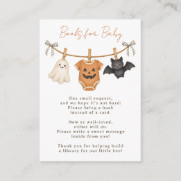 Little Boo Halloween Baby Shower Bücher für Baby Begleitkarte