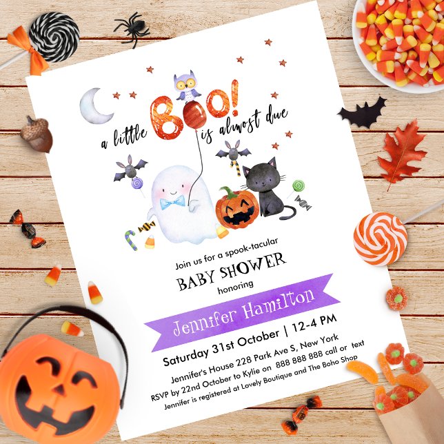 Little Boo Halloween Baby Shower Budget Einladung (Von Creator hochgeladen)