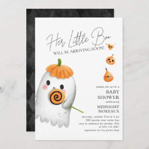 Little Boo Halloween Baby Shower Einladung