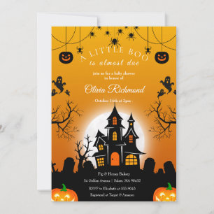 Little Boo Halloween-Baby-Shower-Einladung Einladung