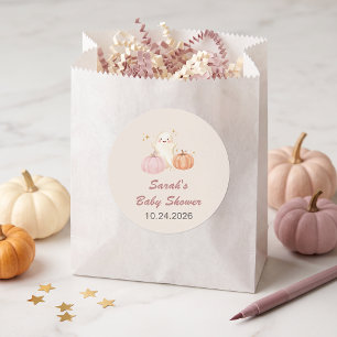 Little Boo Halloween Baby Shower Favor Rund Runder Aufkleber