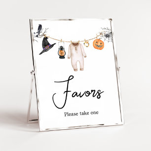 Little Boo Halloween Baby Shower Favoriten Poster