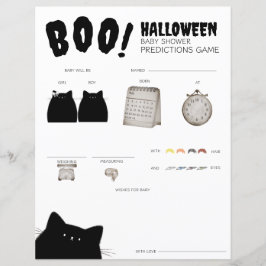 Little Boo Halloween Baby Shower Predictions Spiel