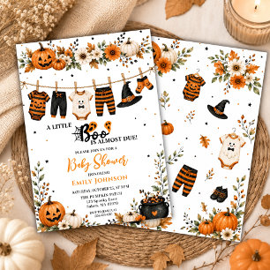 Little Boo Halloween Baby Shower Wäscheleine Einladung