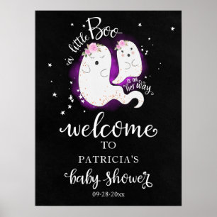 Little Boo Halloween Baby Shower Willkommensschild Poster