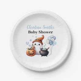 Little Boo Halloween Boy Baby Dusche Pappteller