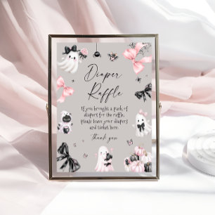 Little Boo Halloween Diaper Raffle Poster