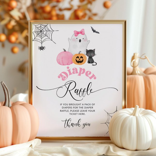 Little Boo Halloween Diaper Tombolen Poster (Von Creator hochgeladen)