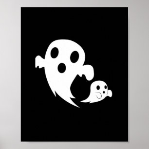 Little Boo Halloween-Druckdesign Poster