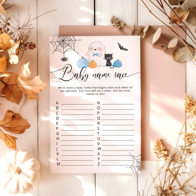 Little Boo Halloween Duschbaby Name Race Game (Von Creator hochgeladen)