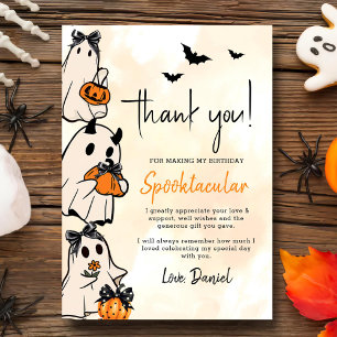 Little Boo Halloween Geburtstag Dankeskarte
