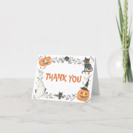 Little Boo Halloween Geburtstagsparty Danke-Card Dankeskarte
