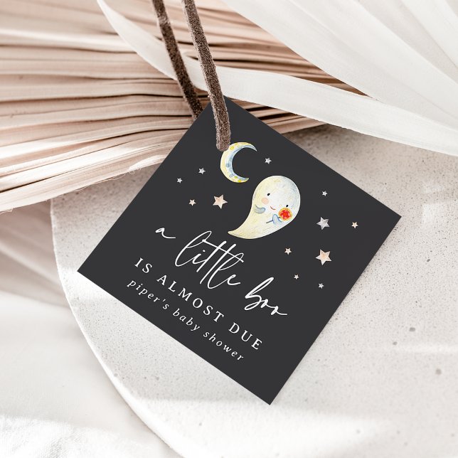 Little Boo Halloween Ghost Baby Dusche Geschenkanhänger (Von Creator hochgeladen)