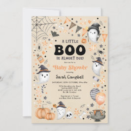 Little Boo Halloween Ghost Fall Baby Dusche Einladung