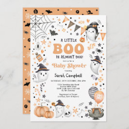 Little Boo Halloween Ghost Neutral Baby Dusche Einladung