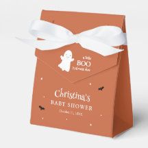 Little Boo Halloween Ghost Orange Babydusche