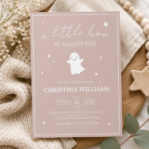 Little Boo Halloween Girl Baby Shower Einladung