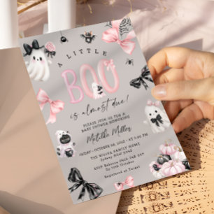 Little Boo Halloween Girl Babydusche Einladung