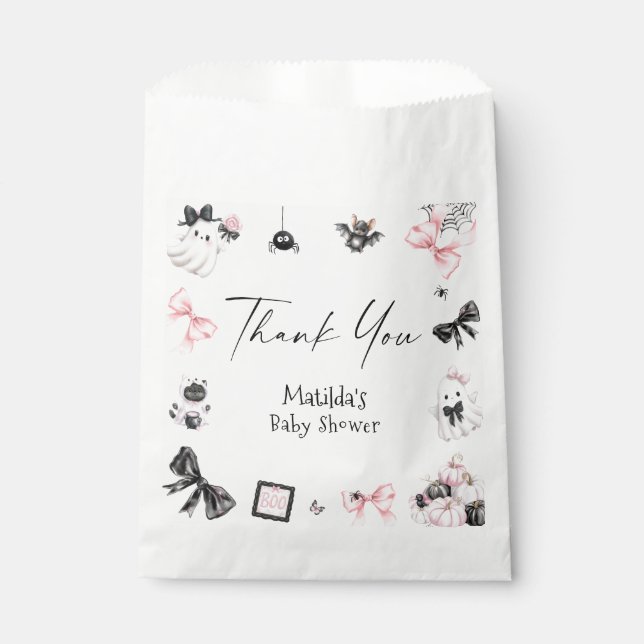 Little Boo Halloween Girl Babydusche Geschenktütchen (Vorderseite)