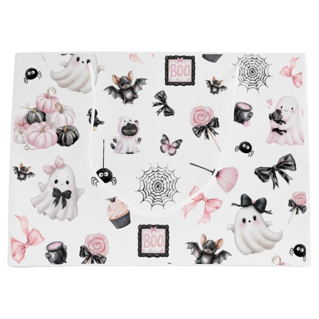 Little Boo Halloween Große Geschenktüte (Vorderseite)