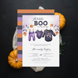 Little Boo Halloween Herbst Oktober Kinderdusche Einladung