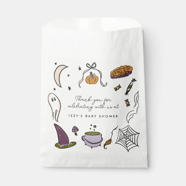 Little Boo Halloween Kinderdusche Danke Party Geschenktütchen (Vorderseite)
