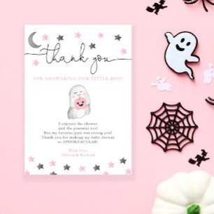 Little Boo Halloween Mädchen Dusche Dankeskarte