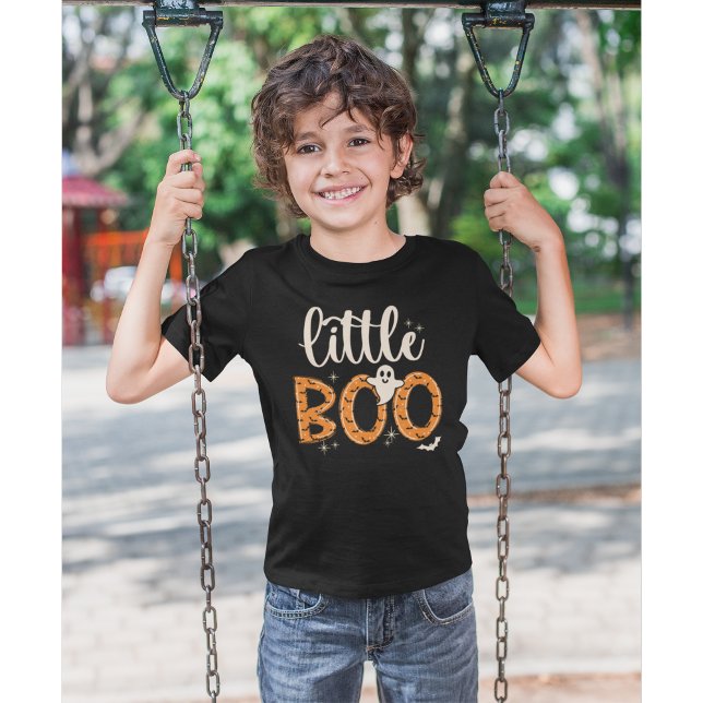 Little Boo Halloween Naranja lindo T-Shirt (Von Creator hochgeladen)