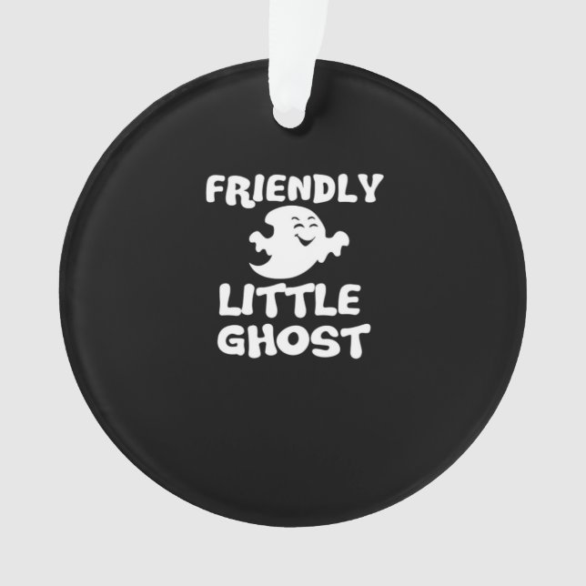 Little Boo Halloween Print Ornament (Vorderseite)