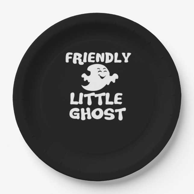 Little Boo Halloween Print Pappteller (Vorderseite)