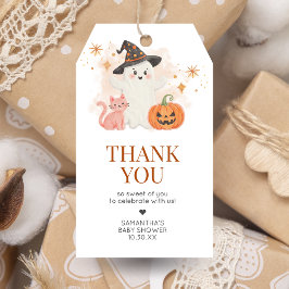 Little Boo Halloween Pumpkin Baby Shower Favor Tag Geschenkanhänger