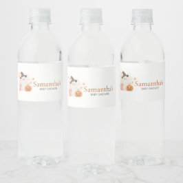 Little Boo Halloween Pumpkin Baby Shower Wasserflaschenetikett