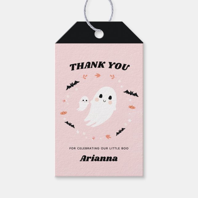 Little Boo Halloween Vielen Dank Geschenkanhänger (Vorderseite)