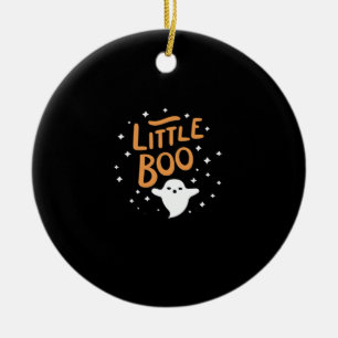 Little Boo, Happy Halloween Vintag Classic Keramik Ornament