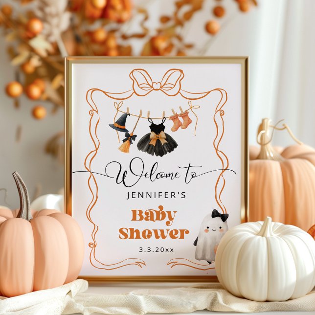 Little Boo is Due clothesline Baby Dusche Willkomm Poster (Von Creator hochgeladen)